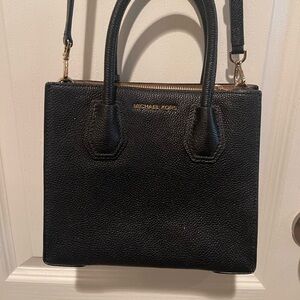 Michael Kors Mercer Small Black with Gold Hardware Bag